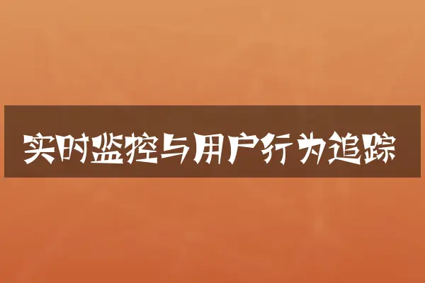 实时监控与用户行为追踪